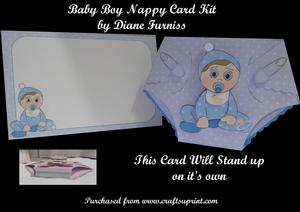 Baby Boy Nappy Card Kit