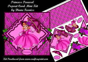 Princess Parasol Pop Out Mini Kit