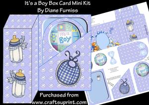 It's a Boy Box Card Mini Kit
