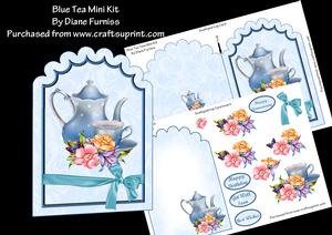 Blue Tea Scalloped Top Mini Kit