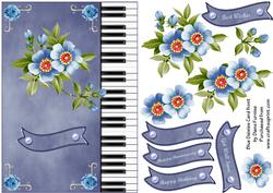 Blue Daisies Card Front
