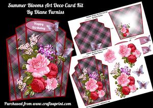 Summer Blooms Art Deco Card Kit