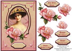 Edwardian Lady Card Front