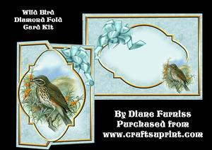 Wild Bird Diamond Fold Back Card Kit