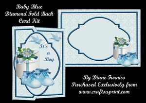 Baby Blue Diamond Fold Back Card Kit