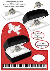 Engagement Piano Card Front