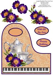 English Breakfast Piano Card Front