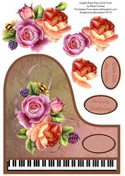 English Rose Piano Card Kit
