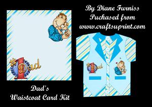 Dad's Waistcoat Card Kit