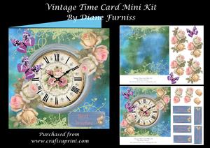 Vintage Time Square Card Mini Kit
