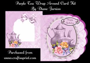 Purple Tea Wrap Around Card Kit