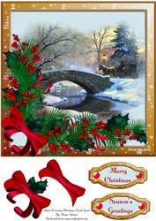 River Crossing Christmas Card Front