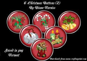 6 Christmas Buttons (2)