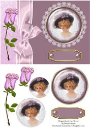 Elegant Lady Card Front