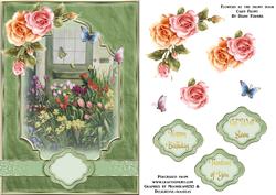 Flowers at the Front Door Card Front