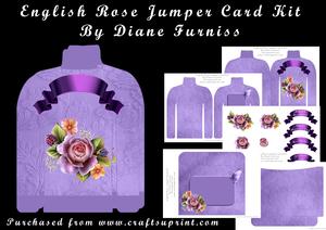English Rose Jumper Card Kit