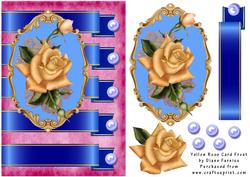 Yellow Rose Card Front