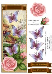 Butterflies in the Garden Dl Card Front