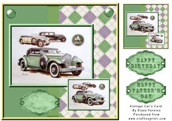Vintage Car Card