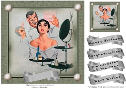 Male Hairdresser Card Front