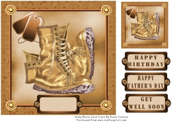 Army Boots Card Front