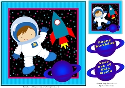 Space Boy Quick Card