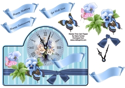 Pansies Time Topper