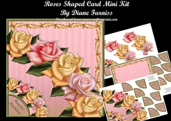 Roses Shaped Card Mini Kit