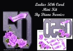 Ladies 50th Card Mini Kit