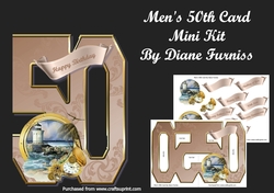 Mens 50th Card Mini Kit