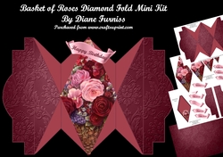 Basket of Roses Diamond Card Mini Kit