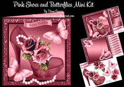 Pink Shoes and Butterflies Mini Kit