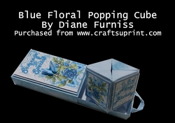Blue Floral Popping Cube Kit