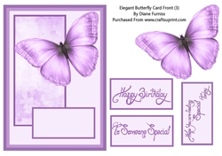 Elegant Butterfly Card Front (3)