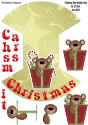 Christmas Bear Wobble Card