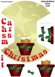 Christmas Candle Wobble Card