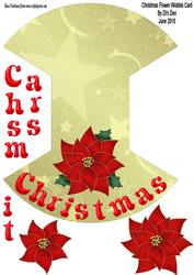Christmas Flower Wobble Card