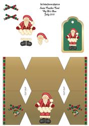 Santa Cracker Card