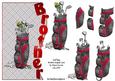 Golf Bag Brother Shaped Card
