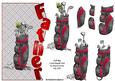 Golf Bag Father Shaped Card