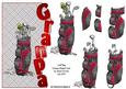 Golf Bag Granpa Shaped Card
