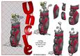 Golf Bag Uncle Shaped Card