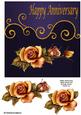 Anniversary Square Floral Card