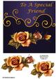 Special Friend Square Floral Card