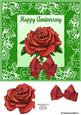 Single Rose Card Front Anniversary