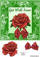 Single Rose Card Front Get Well