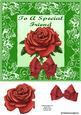 Single Rose Card Front Special Friend