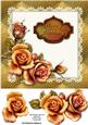 Birthday Copper Rose Card Front