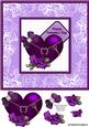Valentine Purple Heart Card Front