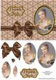 Thank You Victorian Lady Card Front